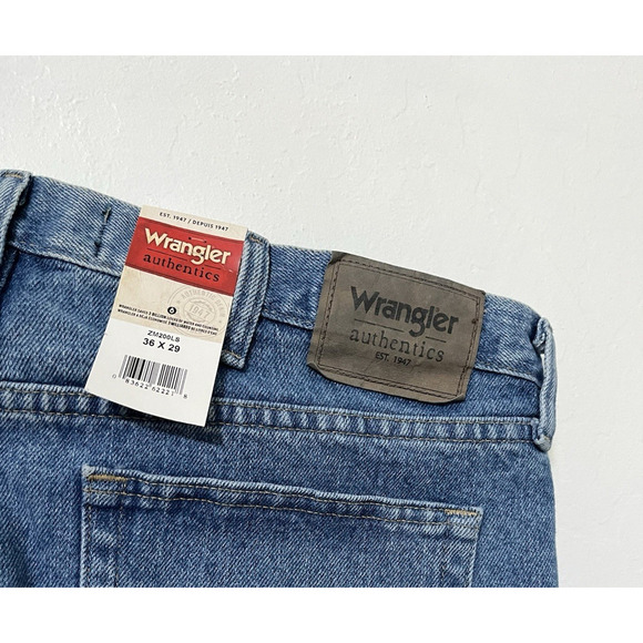 Wrangler Relaxed Fit Heavy Denim Straight Leg Jeans Mens 36x29 Workwear NWT - Picture 8 of 8
